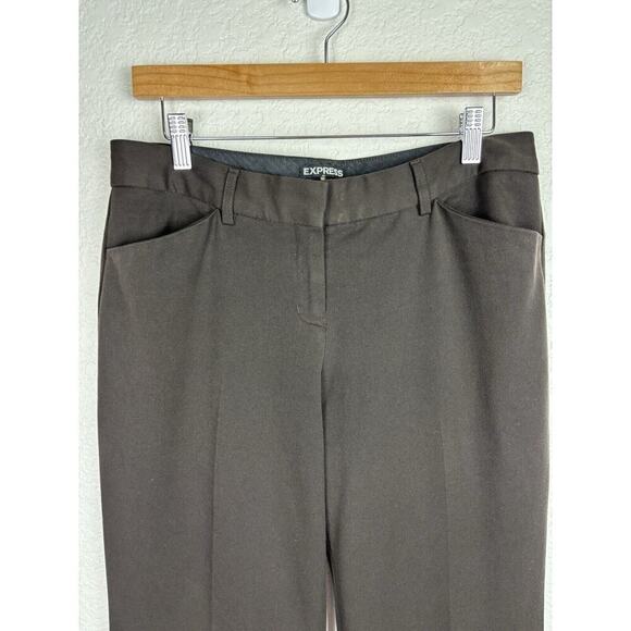 Express Editor Womens Dress Pants Sz 8R Brown Career Wear Office Work Careerwear - Picture 2 of 9